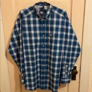 Ariat Men's Blue Plaid Shirt